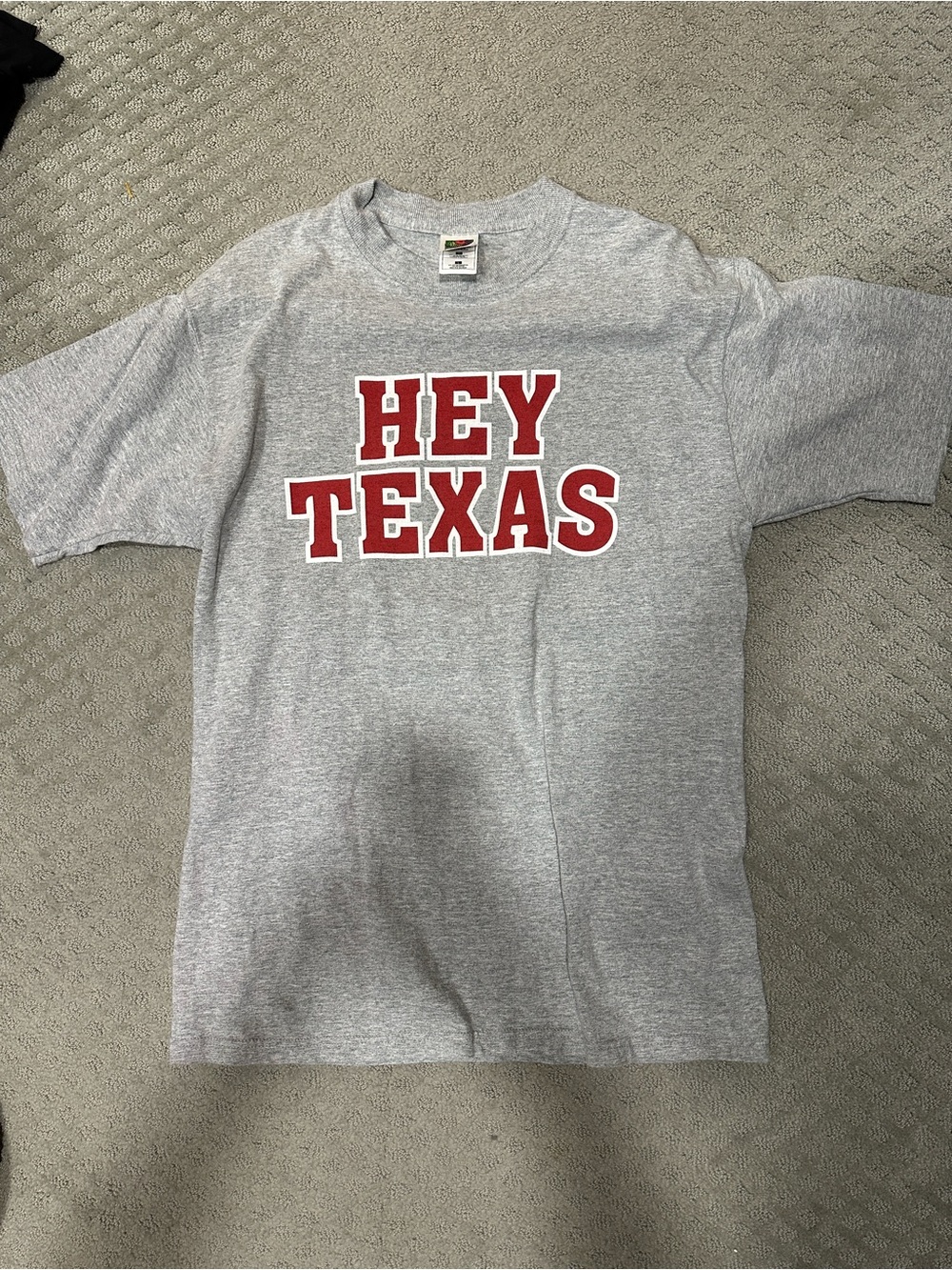 OU game shirt - Grey Men's Crewneck T-Shirt with Red Print
